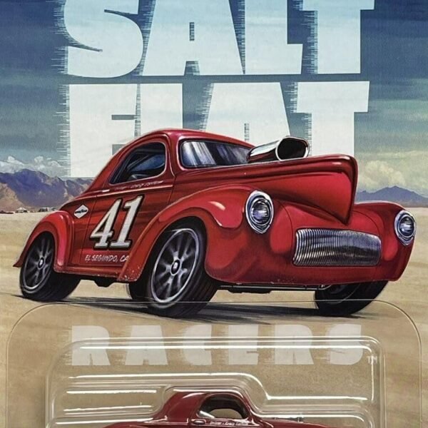 Hot Wheels Silver Series Salt Flat 1:64 1941 Willys for 3 Years & Above (Red)